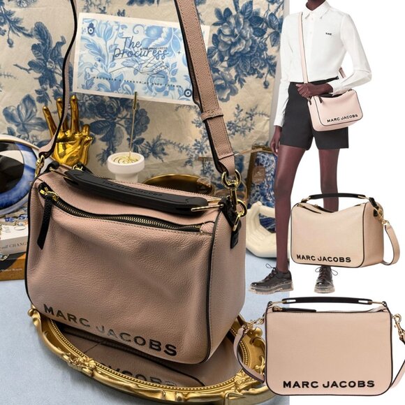 🆕 MARC JACOBS 🧿 NWOT The Softbox 23 - Apricot Beige